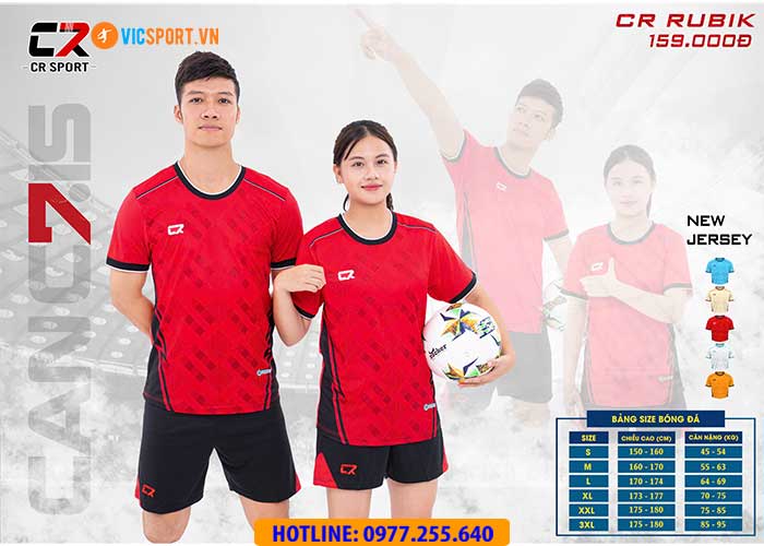 Áo đá banh không logo CR Rubik - Hình ảnh 12