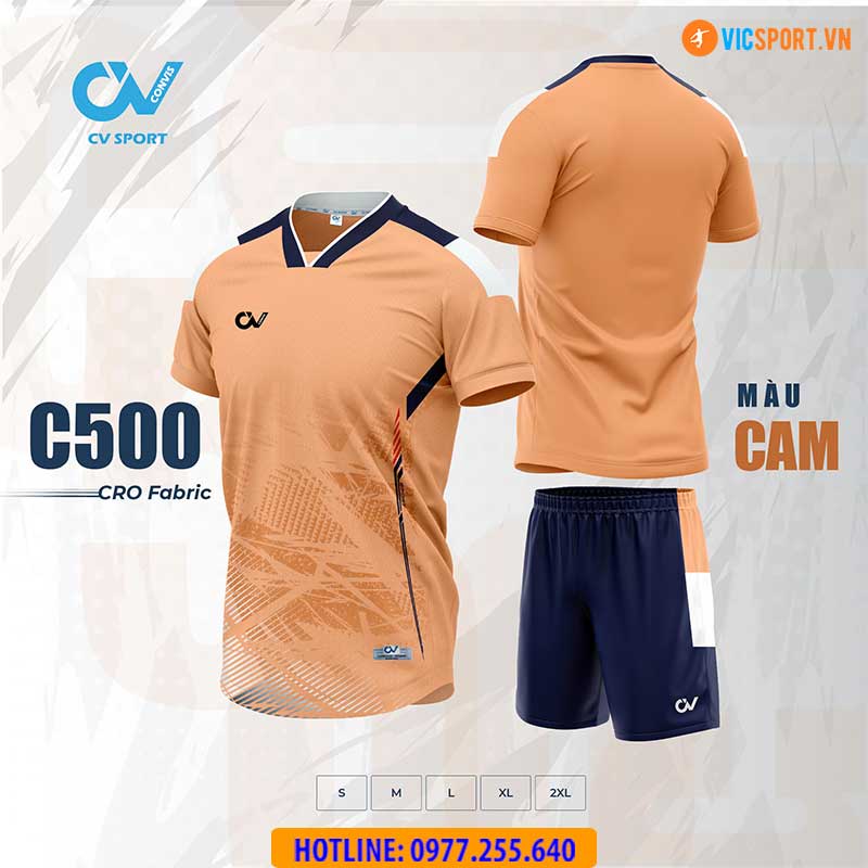 Áo đá banh không logo CV C500 - Hình ảnh 8