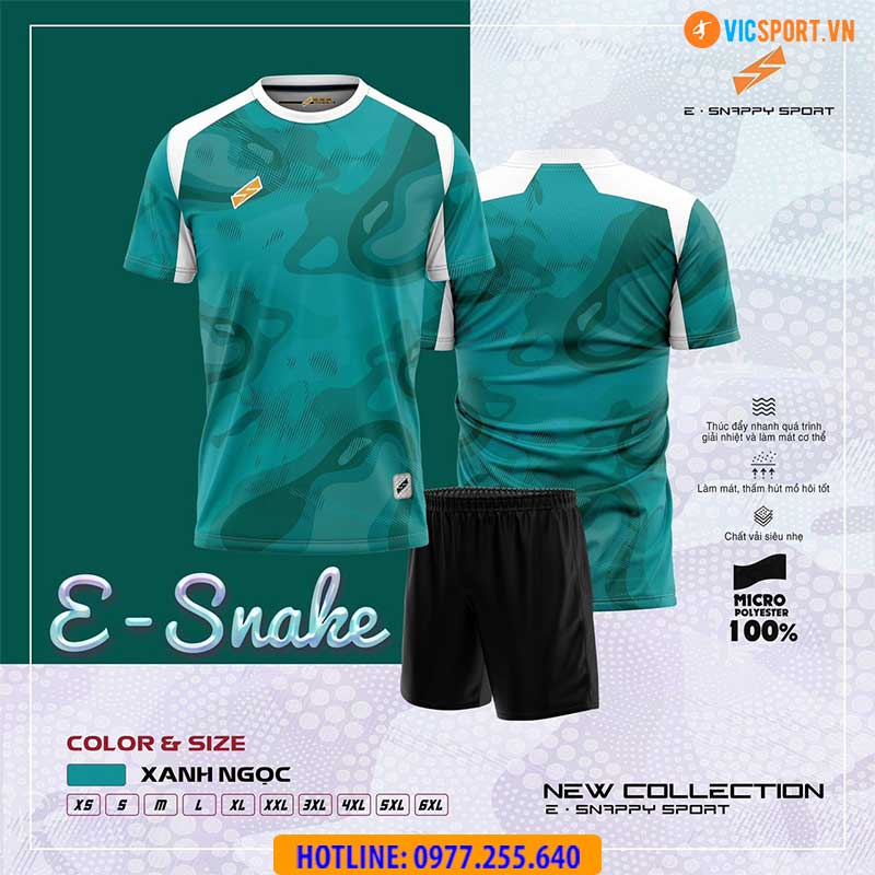 Áo đá banh không logo Xspeed E.Snappy E.Snake - Hình ảnh 4