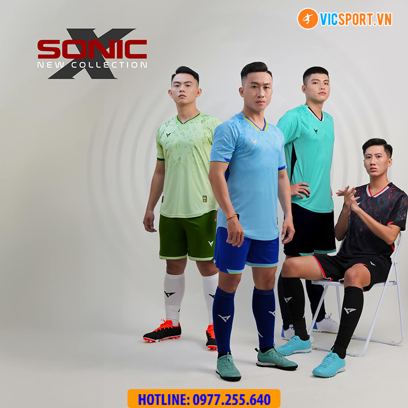 Áo đá banh không logo VH Sonic - Hình ảnh 4
