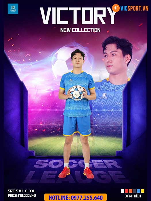 Áo đá banh không logo Klara Victory - Hình ảnh 6