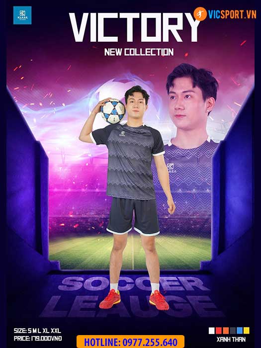 Áo đá banh không logo Klara Victory - Hình ảnh 4