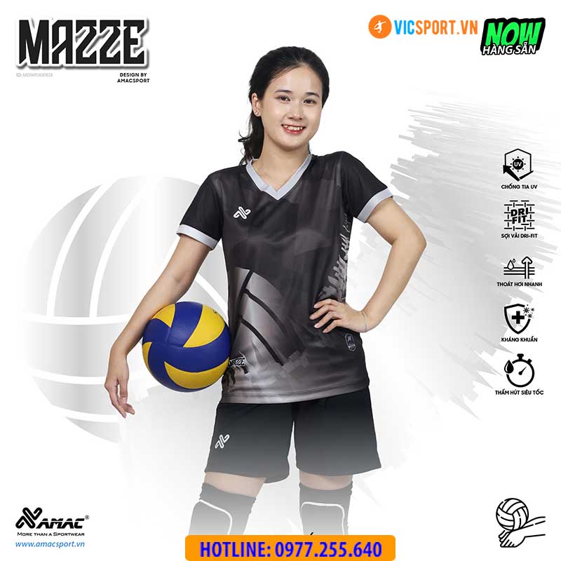 Quần áo bóng chuyền nam nữ Amac Mazze - Hình ảnh 14