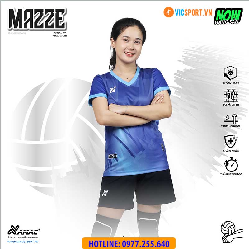 Quần áo bóng chuyền nam nữ Amac Mazze - Hình ảnh 17