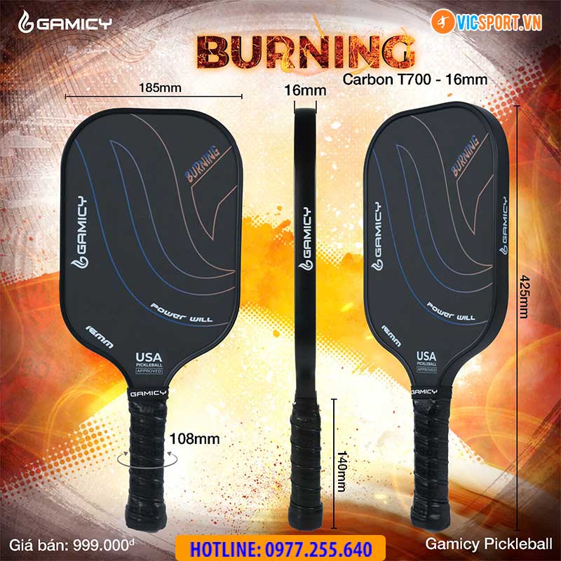 Vợt Pickleball Gamacy Burning - Hình ảnh 35