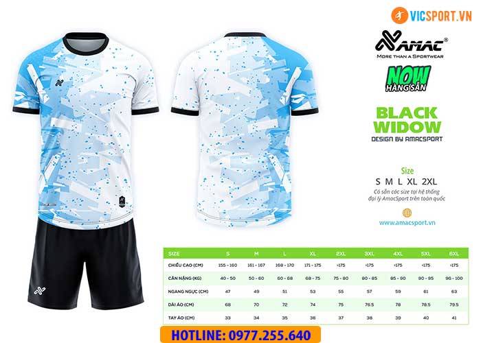 Áo đá banh thiết kế Amac Black Widow - Hình ảnh 17