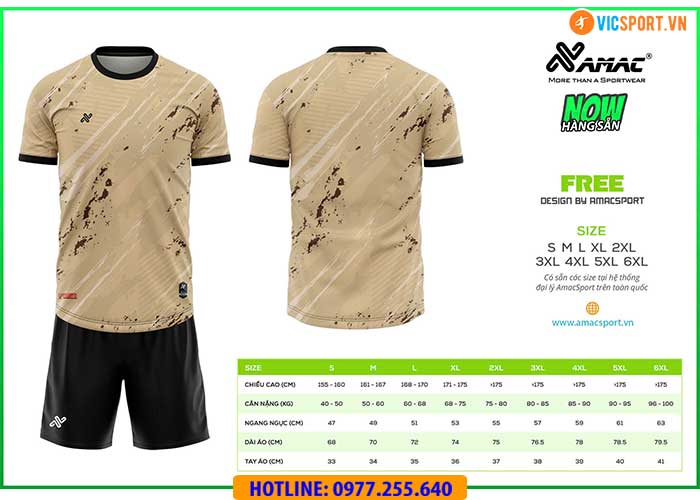 Áo đá banh thiết kế Amac Free - Hình ảnh 12
