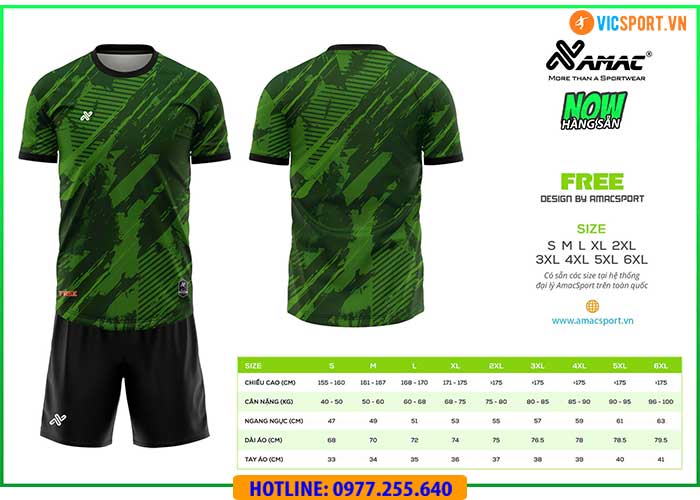 Áo đá banh thiết kế Amac Free - Hình ảnh 15