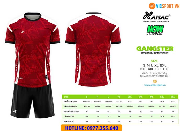 Áo đá banh thiết kế Amac Gangster - Hình ảnh 13