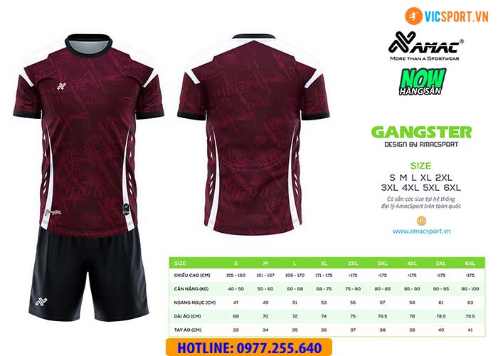 Áo đá banh thiết kế Amac Gangster - Hình ảnh 14
