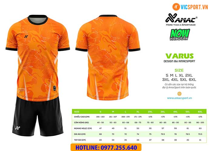 Áo đá banh thiết kế Amac Varus - Hình ảnh 11