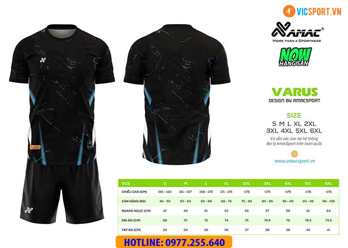 Áo đá banh thiết kế Amac Varus - Hình ảnh 12