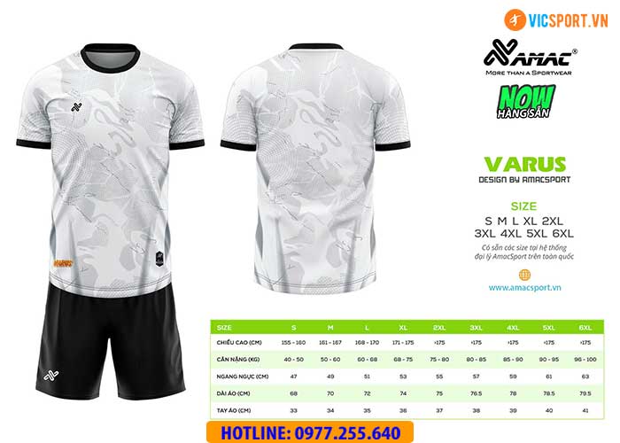 Áo đá banh thiết kế Amac Varus - Hình ảnh 14