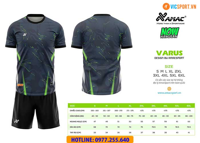Áo đá banh thiết kế Amac Varus - Hình ảnh 15