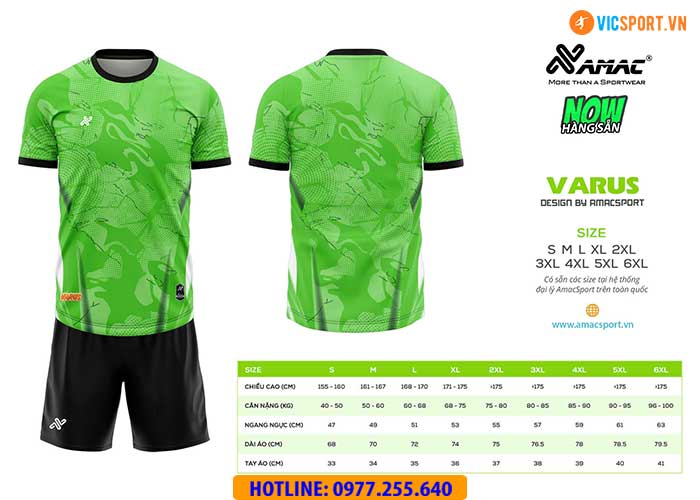 Áo đá banh thiết kế Amac Varus - Hình ảnh 17