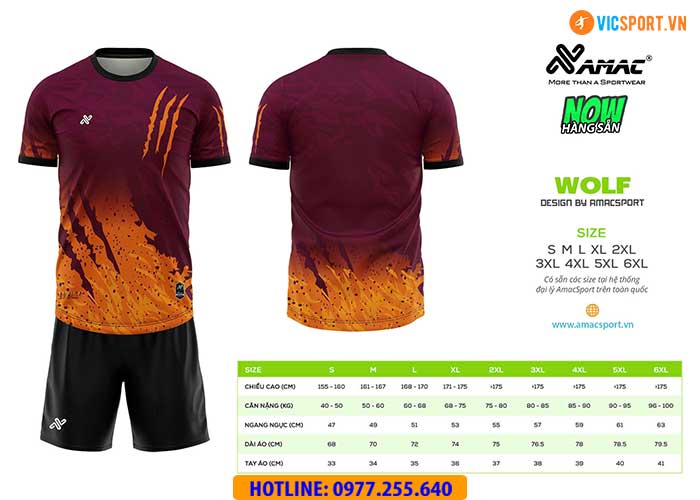 Áo đá banh thiết kế Amac Wolf - Hình ảnh 12