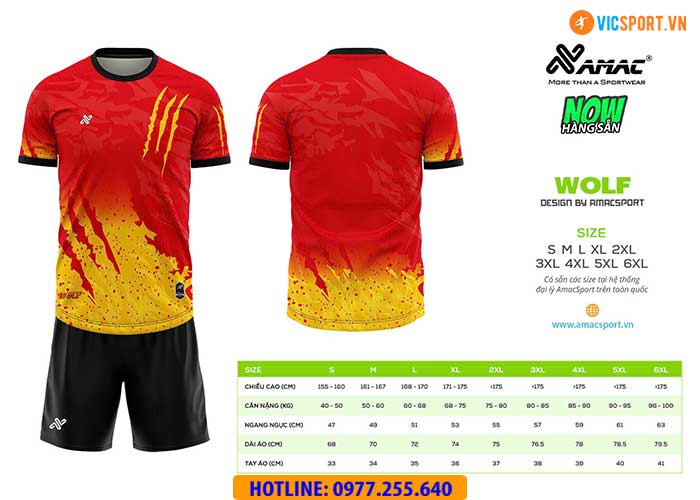 Áo đá banh thiết kế Amac Wolf - Hình ảnh 14