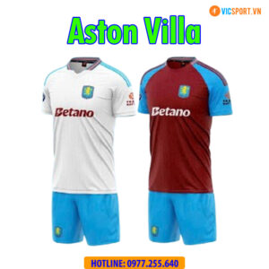 Áo đá banh Clb Aston Villa mùa giải 2024-2025 vải mè