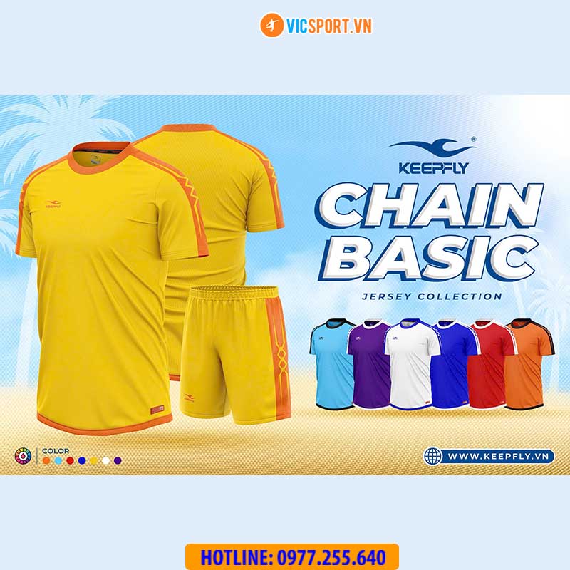 Áo đá banh không logo Keepfly Chain Basic
