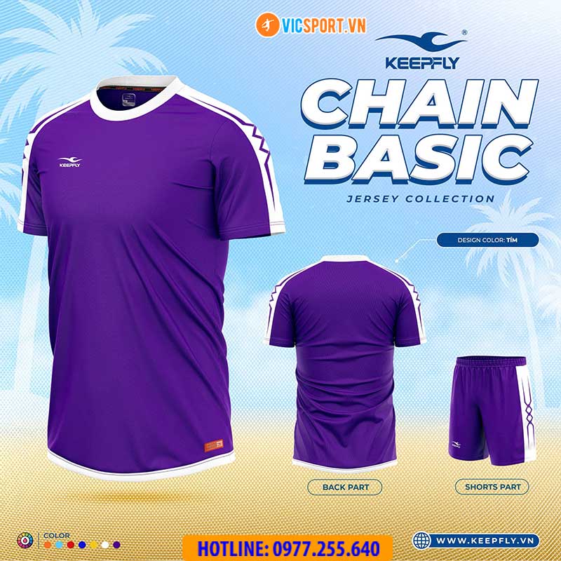 Áo đá banh không logo Keepfly Chain Basic - Hình ảnh 21