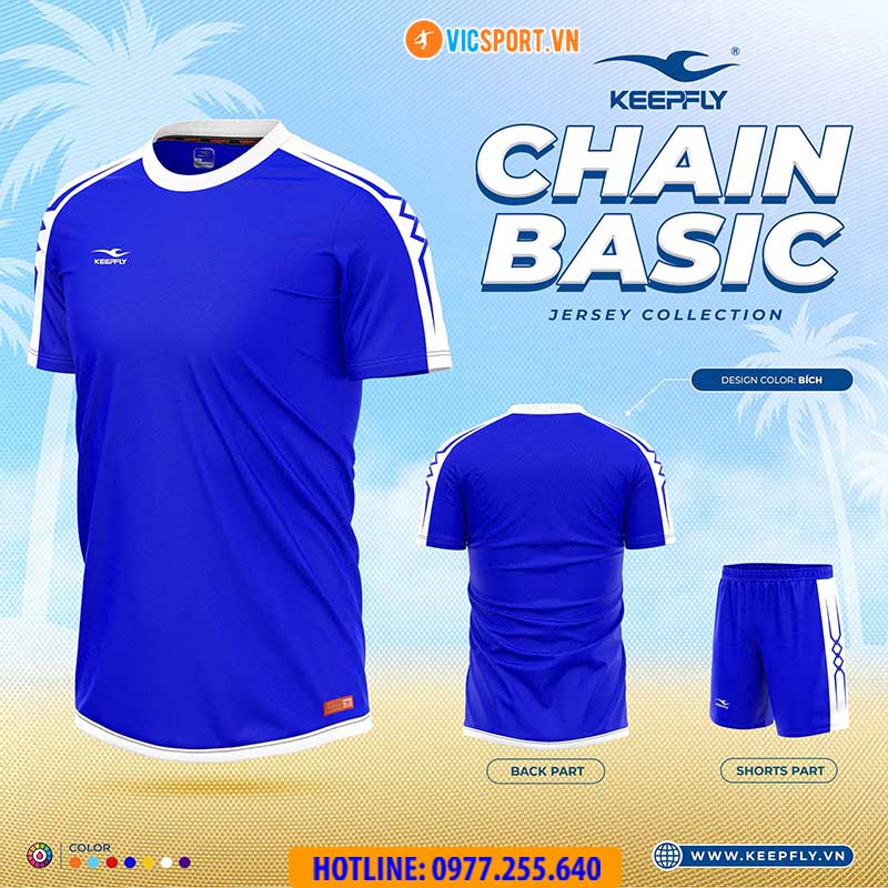 Áo đá banh không logo Keepfly Chain Basic - Hình ảnh 24