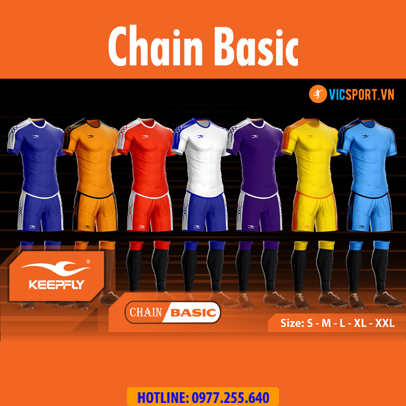 Áo đá banh không logo Keepfly Chain Basic - Hình ảnh 2