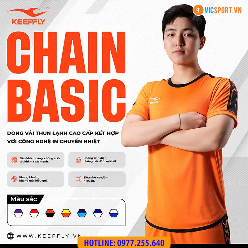 Áo đá banh không logo Keepfly Chain Basic - Hình ảnh 11