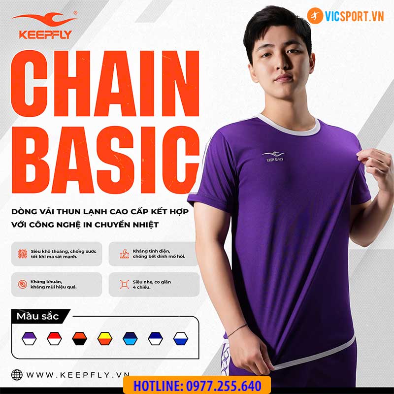 Áo đá banh không logo Keepfly Chain Basic - Hình ảnh 13