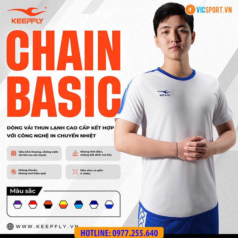 Áo đá banh không logo Keepfly Chain Basic - Hình ảnh 14