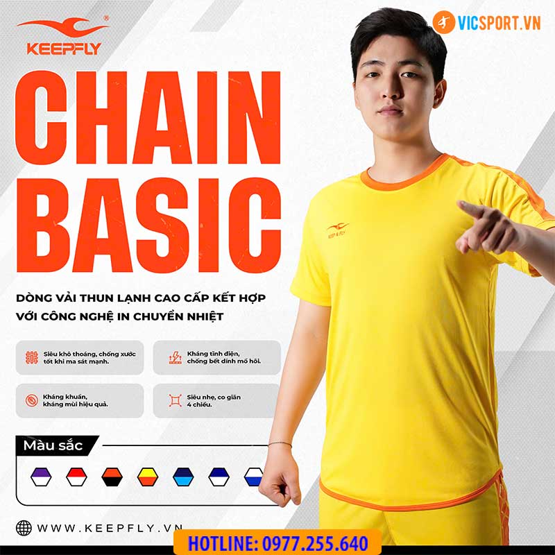 Áo đá banh không logo Keepfly Chain Basic - Hình ảnh 15