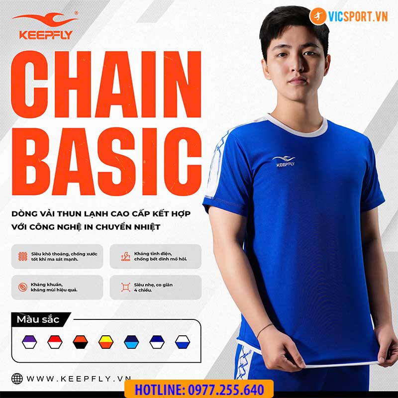 Áo đá banh không logo Keepfly Chain Basic - Hình ảnh 16