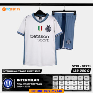 Áo đá banh Strivend Clb Inter Milan mùa giải 2024-2025