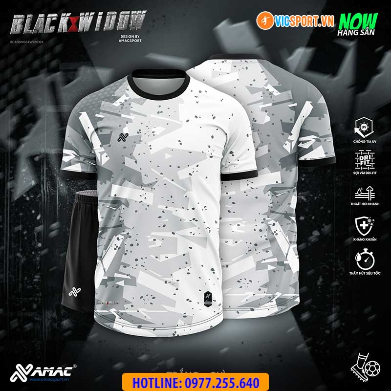 Áo đá banh thiết kế Amac Black Widow - Hình ảnh 8