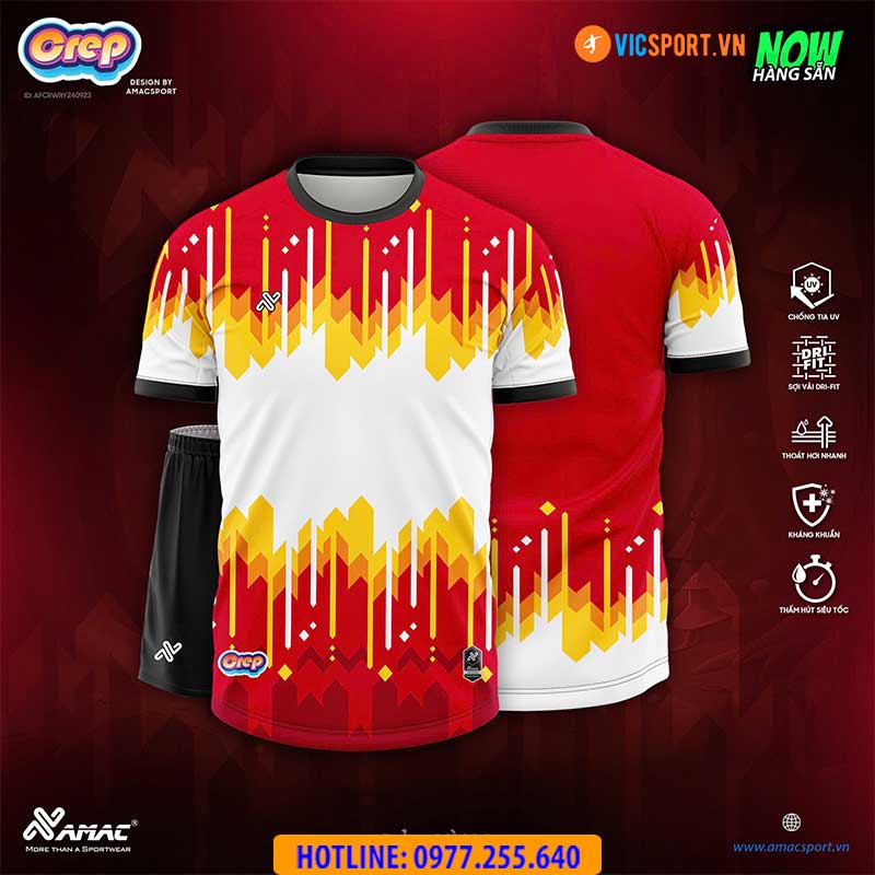 Áo đá banh thiết kế Amac Crep - Hình ảnh 14