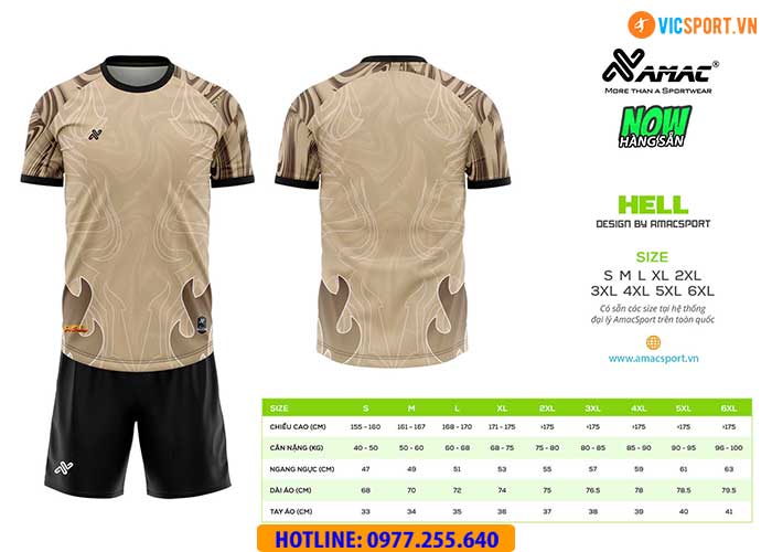 Áo đá banh thiết kế Amac Hell - Hình ảnh 3