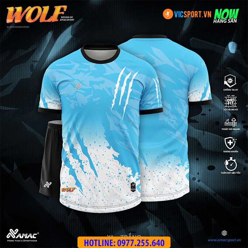 Áo đá banh thiết kế Amac Wolf - Hình ảnh 4