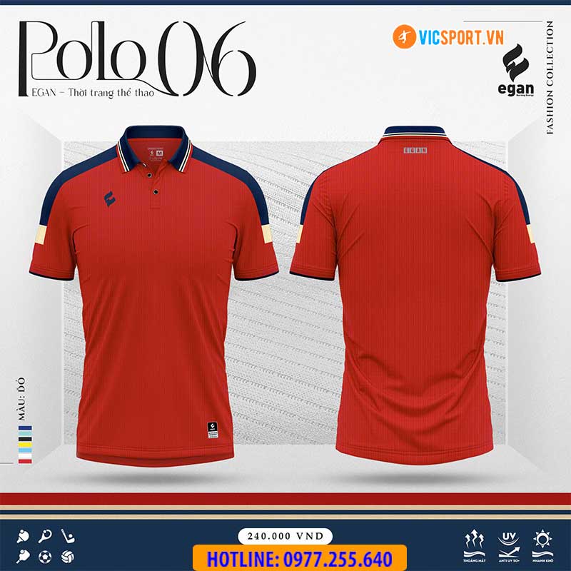 Áo thể thao polo di chuyển Egan 06 - Hình ảnh 14