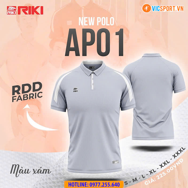 Áo polo thể thao di chuyển Riki AP01 - Hình ảnh 43