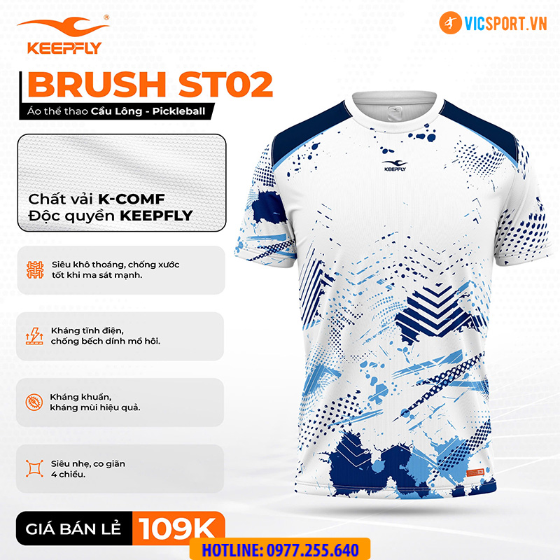Áo thể thao Keepfly Brush TS02 - Hình ảnh 6