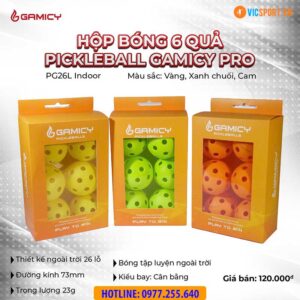 Hộp bóng tập luyện Pickleball Gamicy Pro (hộp 6 quả)