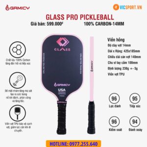 Vợt Pickleball Gamacy Glass Pro