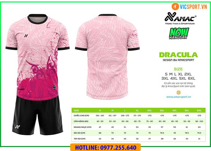 Áo đá banh thiết kế Amac Dracula - Hình ảnh 6