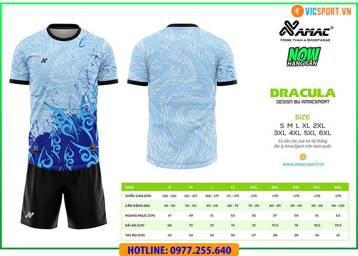 Áo đá banh thiết kế Amac Dracula - Hình ảnh 9