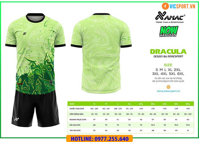 Áo đá banh thiết kế Amac Dracula - Hình ảnh 10