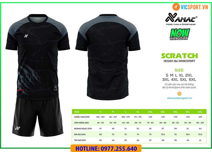 Áo đá banh thiết kế Amac Scratch - Hình ảnh 11