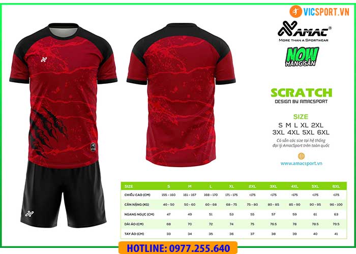 Áo đá banh thiết kế Amac Scratch - Hình ảnh 12