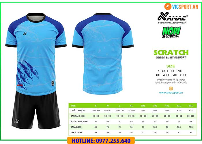Áo đá banh thiết kế Amac Scratch - Hình ảnh 16