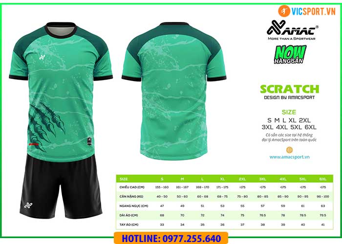 Áo đá banh thiết kế Amac Scratch - Hình ảnh 17