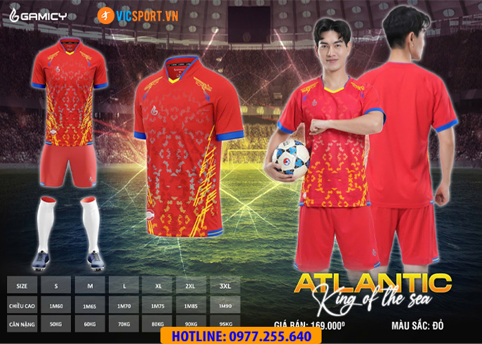 Áo đá banh không logo Gamicy Atlantic - Hình ảnh 13