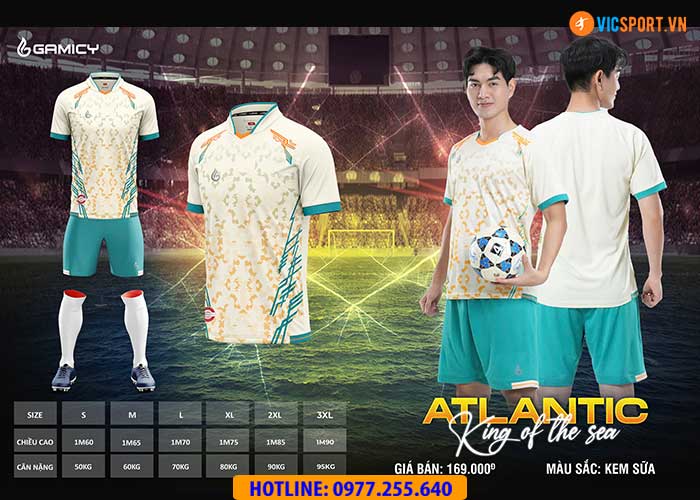 Áo đá banh không logo Gamicy Atlantic - Hình ảnh 14
